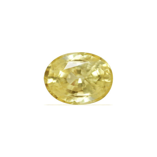 Yellow Sapphire Oval GIA Certified Untreated 9.19 cts.