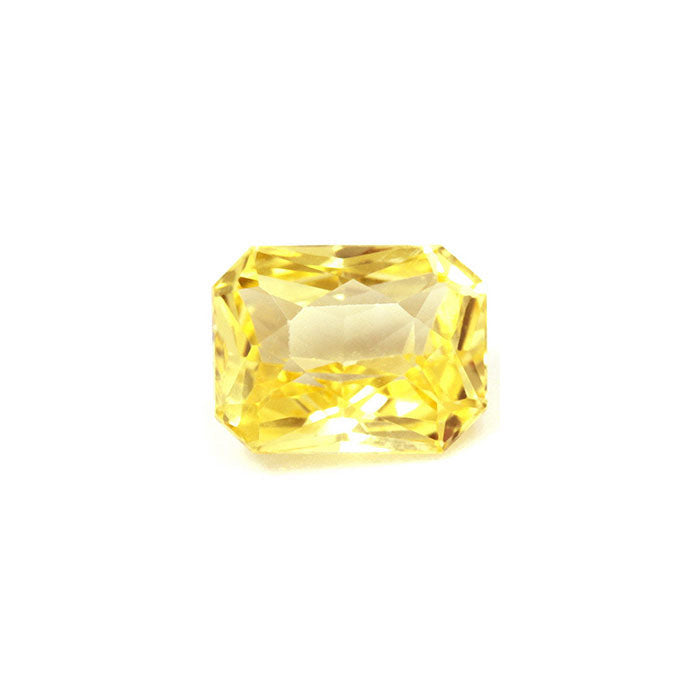 Yellow Sapphire Emerald Cut Untreated 1.06cts.