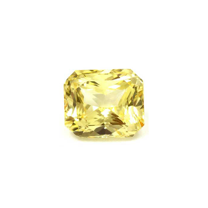 Yellow Sapphire  Emerald Cut Untreated 1.55cts.