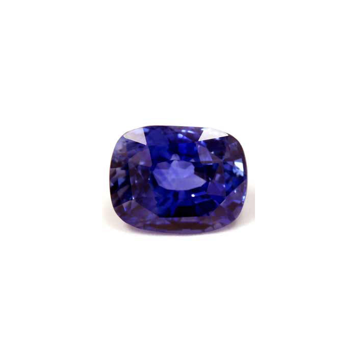 BLUE SAPPHIRE GIA Certified Untreated 4.04 cts. Cushion