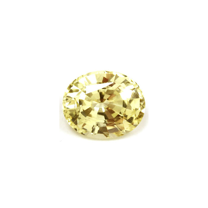 Yellow Sapphire Oval GIA Certified Untreated 5.15cts.