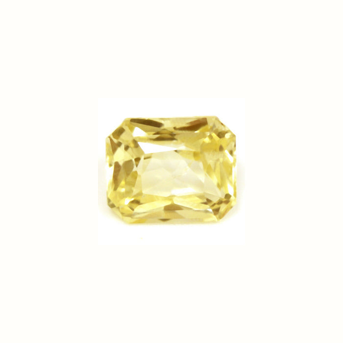 Yellow Sapphire Emerald Cut Untreated 1.13cts.