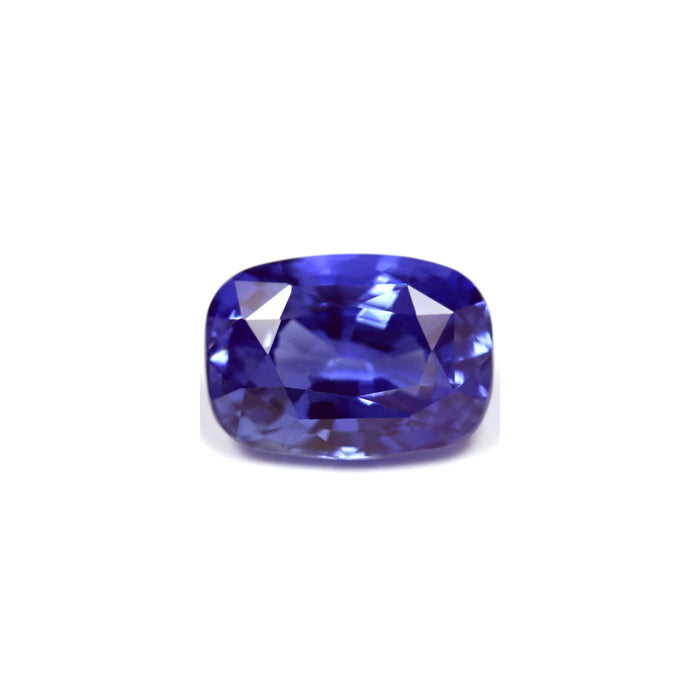 BLUE SAPPHIRE GIA Certified Untreated 4.13 cts. Cushion