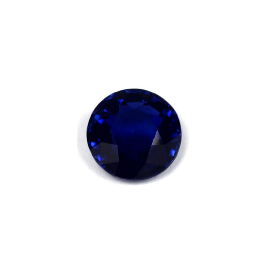 BLUE SAPPHIRE GIA Certified Untreated 3.44 cts. Round
