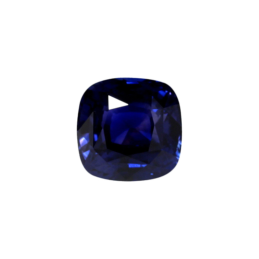 BLUE SAPPHIRE  GIA Certified Untreated 5.27 cts. Cushion