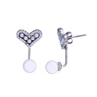 Heart Mother Of Pearl Earrings