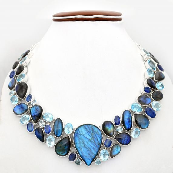 Northern Ligts Labradorite Blue Topaz Dazzle