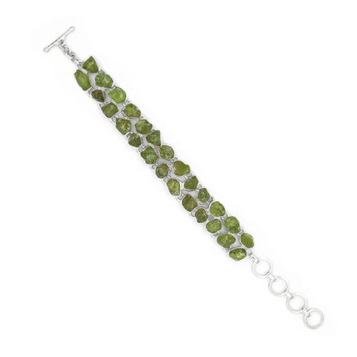 Rough Peridot Bracelet