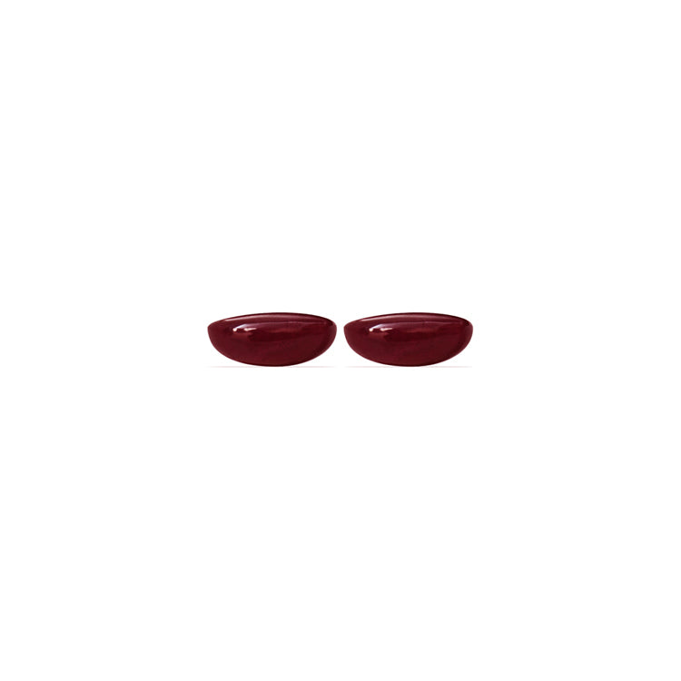 Ruby Cabochon Matched Pair GIA Certified Untreated  14.33 cttw.