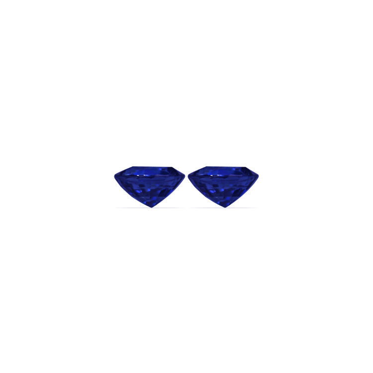BLUE SAPPHIRE AGL Certified Untreated 4.59  cttw. Round Matched Pair