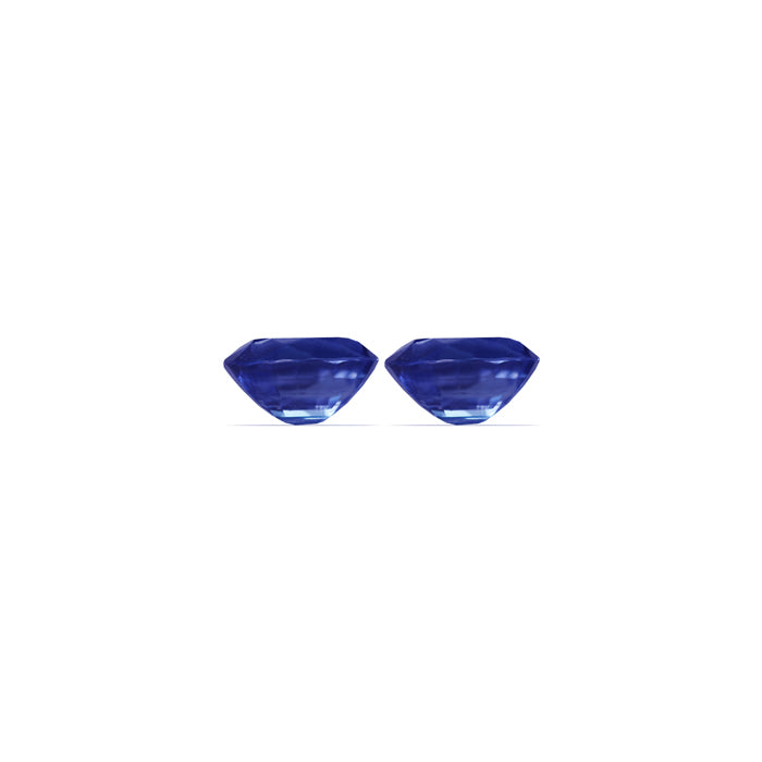 BLUE SAPPHIRE AGL Certified Untreated 4.88 cttw.  Oval Matched Pair