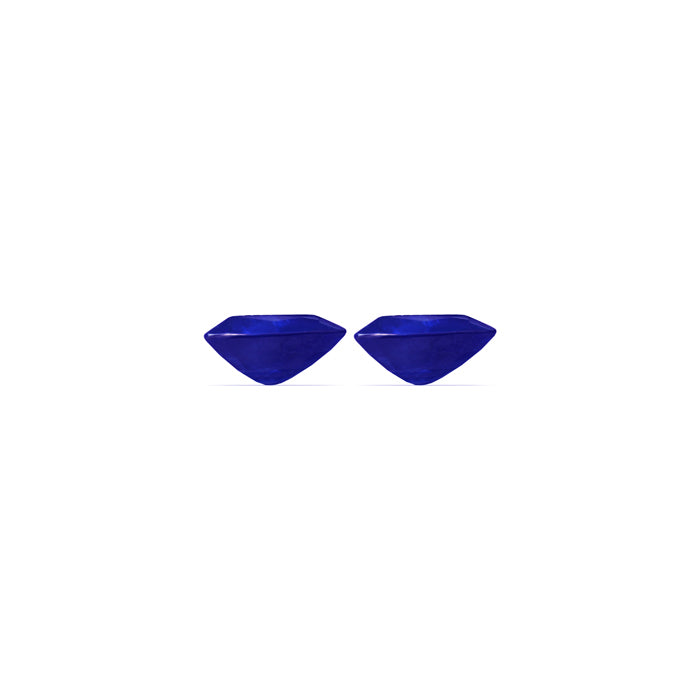 BLUE SAPPHIRE GIA Certified 5.29 cttw. Trillion Matched Pair