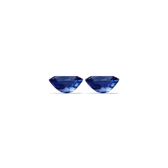 BLUE SAPPHIRE GIA Certified Untreated 4.85 cttw. Oval Matched Pair