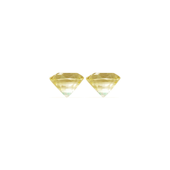 Yellow Sapphire Cushion Matched Pair  Untreated 3.16 cttw.