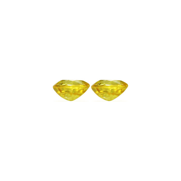 Yellow Sapphire Round Matched Pair  2.25 cttw.