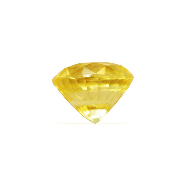 Yellow Sapphire Round GIA Certified Untreated 5.57 cts.