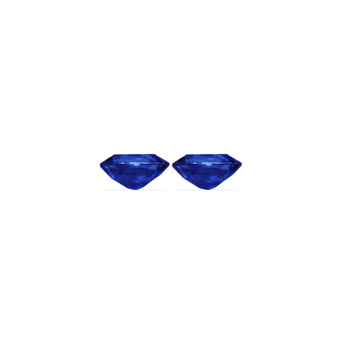 BLUE SAPPHIRE AGL Certified Untreated 4.67 cttw. Oval Matched Pair
