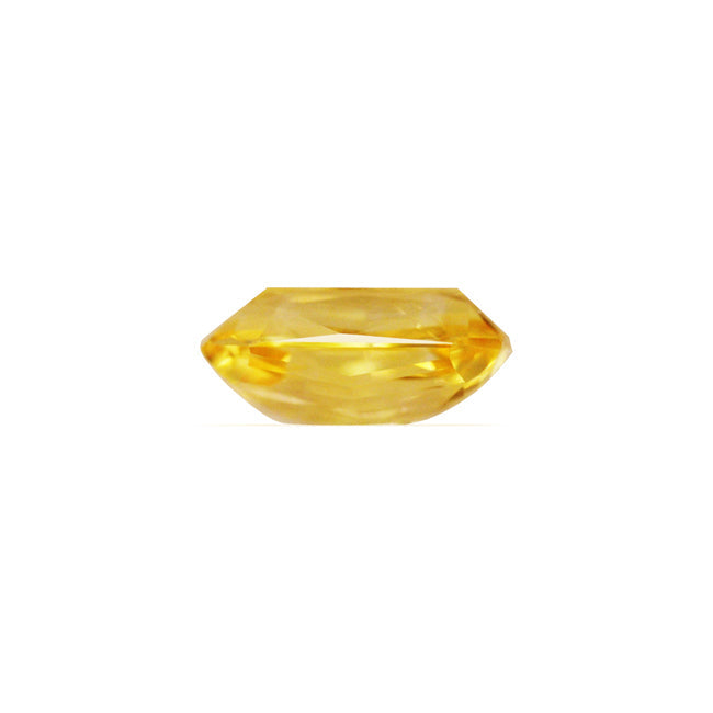 Emerald Cut Yellow Sapphire GIA Certified Untreated 5.18 cts.