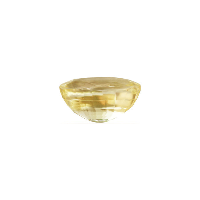 Yellow Sapphire Oval GIA Certified Untreated 6.53 cts.