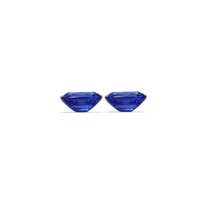 BLUE SAPPHIRE GIA Certified Untreated  4.60 cttw. Oval Matched Pair