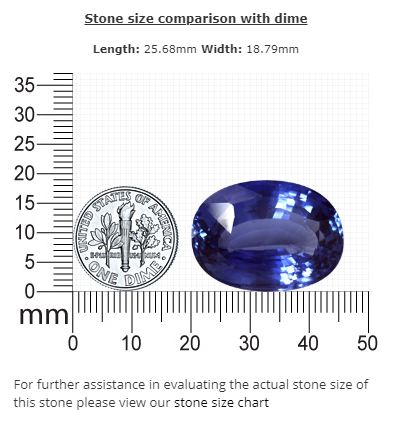 BLUE SAPPHIRE Oval 59.56 cts. GIA Certified  Untreated