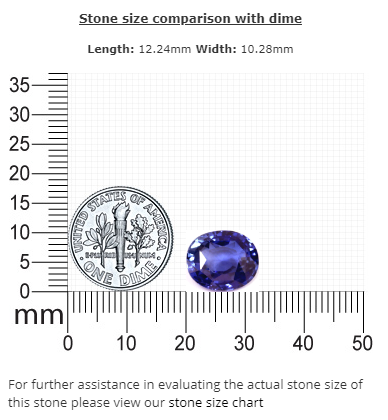 BLUE SAPPHIRE GIA Certified Untreated 6.47 Oval