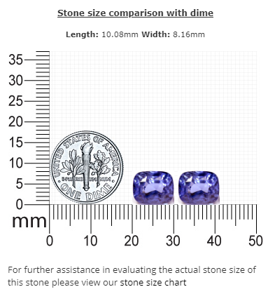 BLUE SAPPHIRE GIA Certified Untreated 10.19 cttw. Cushion Matched Pair