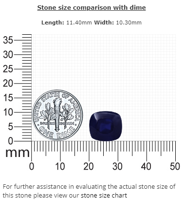 BLUE SAPPHIRE GIA Certified Untreated 10.42 cts. Cabochon