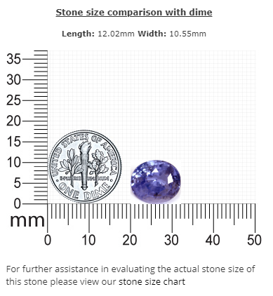 BLUE SAPPHIRE GIA Certified Untreated 7.94 cts. Oval