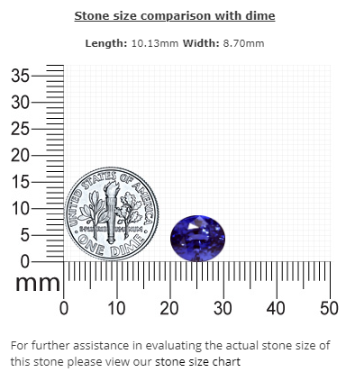BLUE SAPPHIRE GIA Certified 5.67 cts. Oval