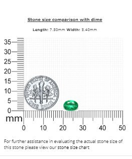 0.88 cts. Emerald Oval