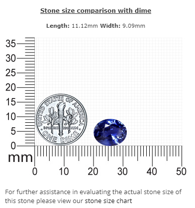 BLUE SAPPHIRE GIA Certified 5.16 cts. Oval