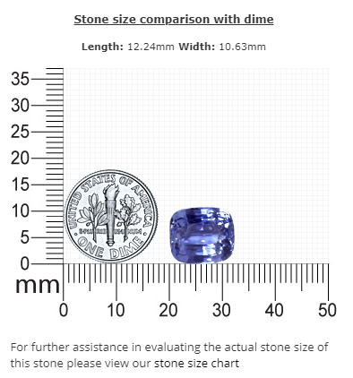 BLUE SAPPHIRE GIA Certified 9.17 cts. Cushion