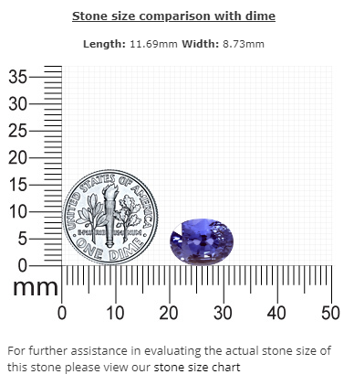 BLUE SAPPHIRE GIA Certified 6.26  cts.  Oval