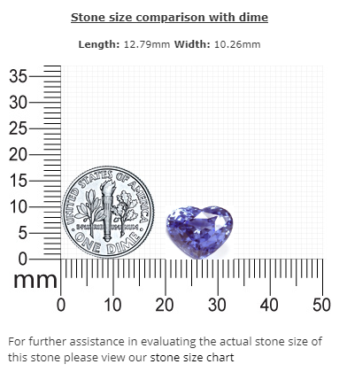 BLUE SAPPHIRE GIA Certified 7.61 cts . Heart