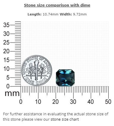 GREEN SAPPHIRE Emerald  Cut GIA Certified Untreated 6.14 cts.