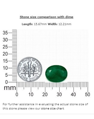 7.61 cts. Emerald Oval GIA Certified