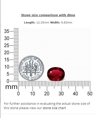 Ruby Oval Composite  6.06cts.
