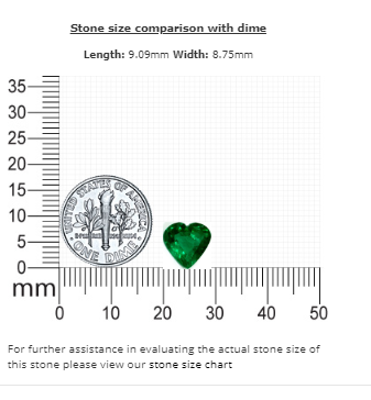 1.67 cts. Emerald Heart GIA Certified