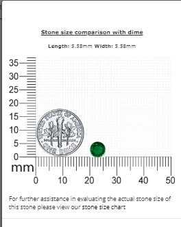 0.59 cts. Emerald Round
