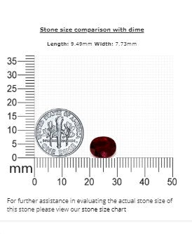 Ruby Oval GIA Certified Untreated 3.01cts