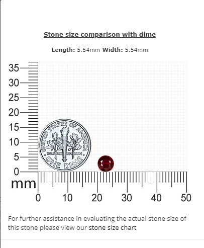 Ruby Round GIA  Certified Untreated 0.77 cts.