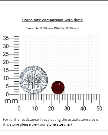 Ruby Round GIA Certified 2.90 cts.