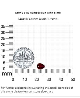 Ruby Pear  Untreated 0.52 cts.