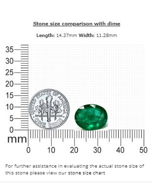 7.52 cts. Emerald Oval GIA Certified