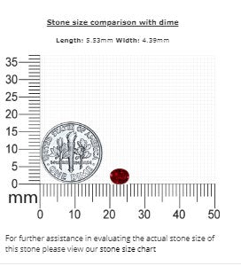Ruby Oval Untreated  0.57 cts.