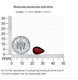 Ruby Pear GIA Certified Untreated 3.01 cts.