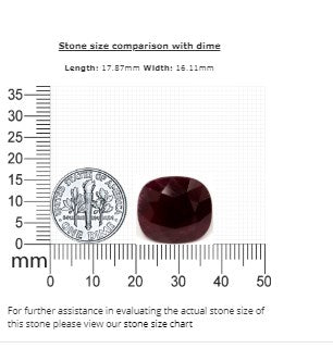 Ruby Cushion GIA Certified Untreated 30.16 cts