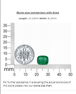 2.95 cts. Emerald Cushion