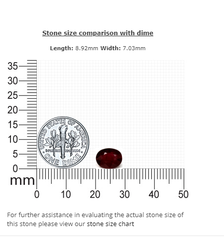 Ruby Oval  GIA Certified 2.04 cts.